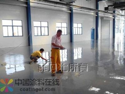 菲凡士江苏扬州雅歌辉环氧树脂耐磨地坪漆工程施工进行中-中国涂料在线